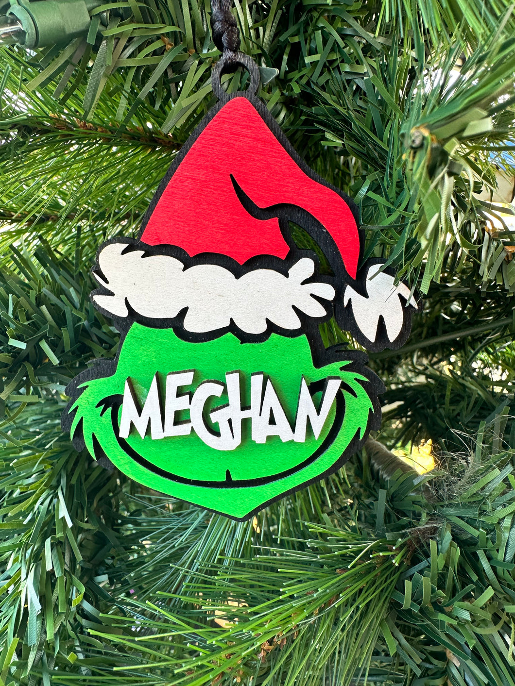 Personalized Grinch Face