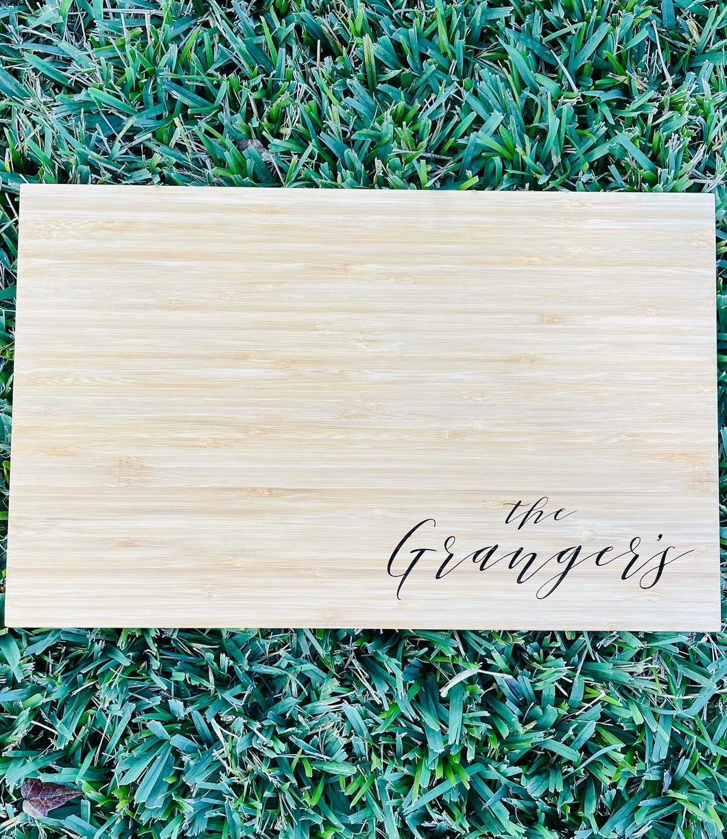 Family Name Cutting Board