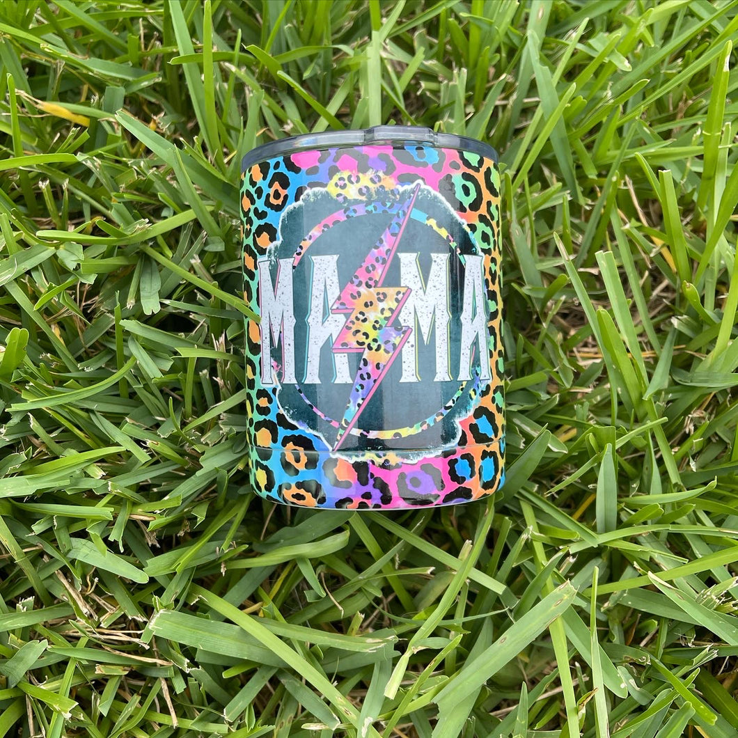 Neon Leopard MAMA Tumbler