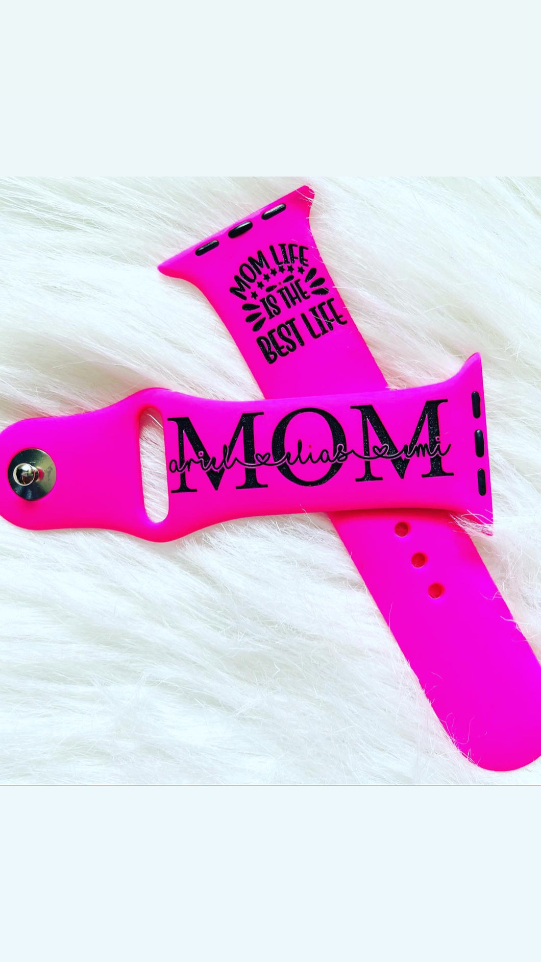 Personalized Mom Life Is The Best Life Watch Band