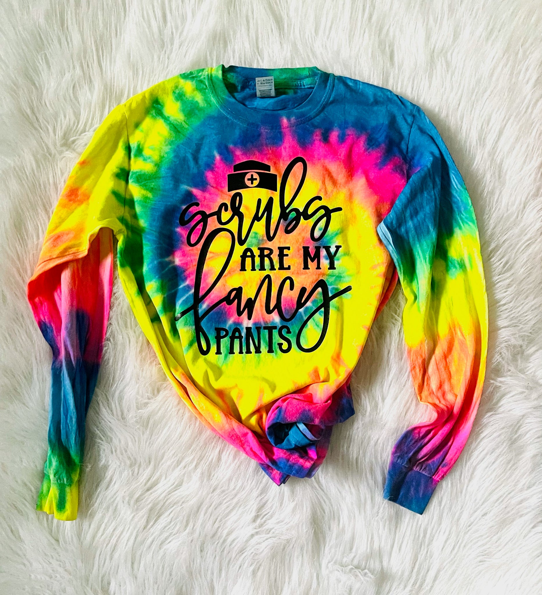 Braves Tie Dyed T-shirt, Rainbow