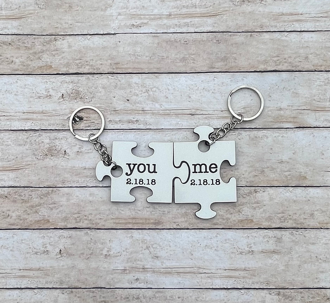 Matching Puzzle Key Chain